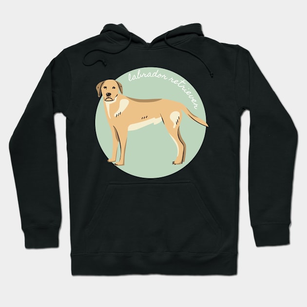 Labrador Retriever Lab Dog Breed Cursive Graphic Hoodie by PoliticalBabes